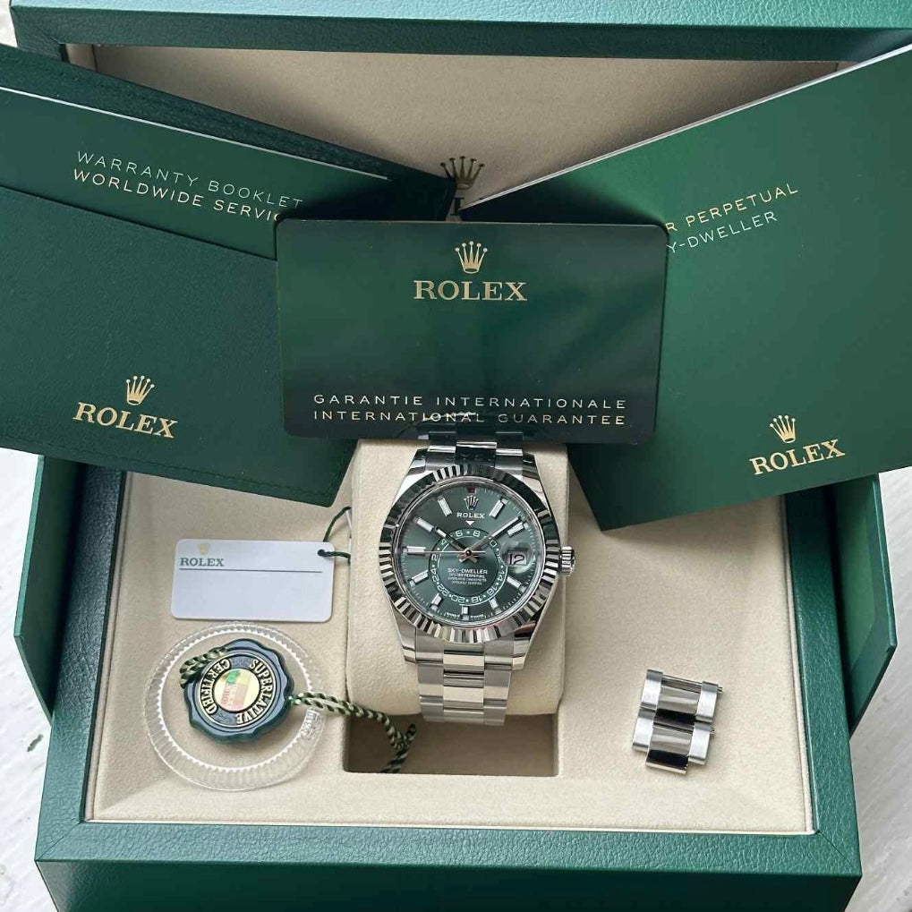 NEW Rolex SkyDweller Oyster Green Dial 336934