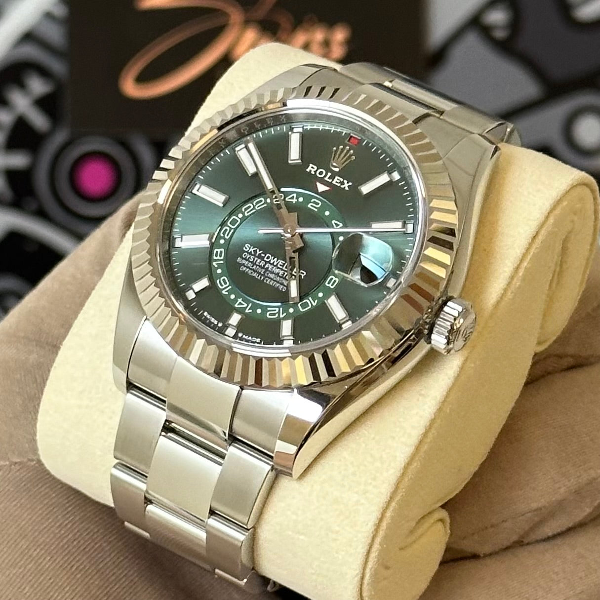 NEW Rolex SkyDweller Oyster Green Dial 336934