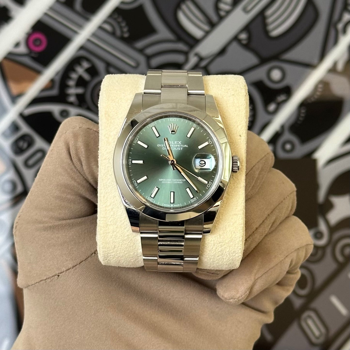 Rolex DJ41 Green Oyster 126300