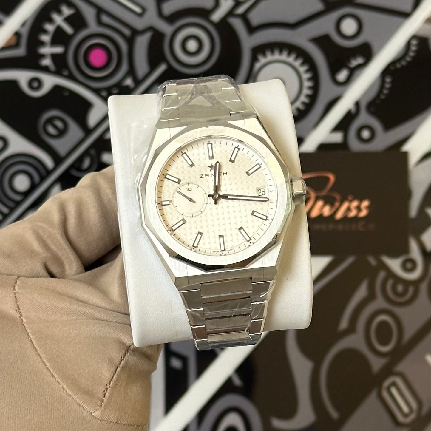 NEW Zenith Defy Skyline Silver Dial 03.9300.3620/01.I001