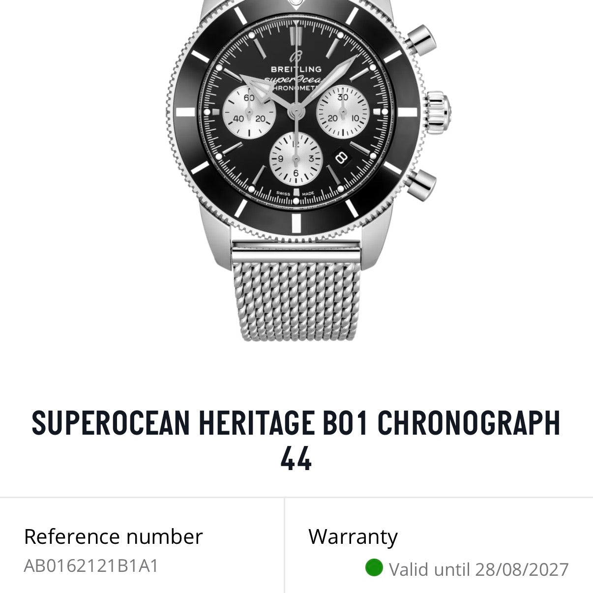 Breitling SuperOcean Heritage B01 Chrono AB0162