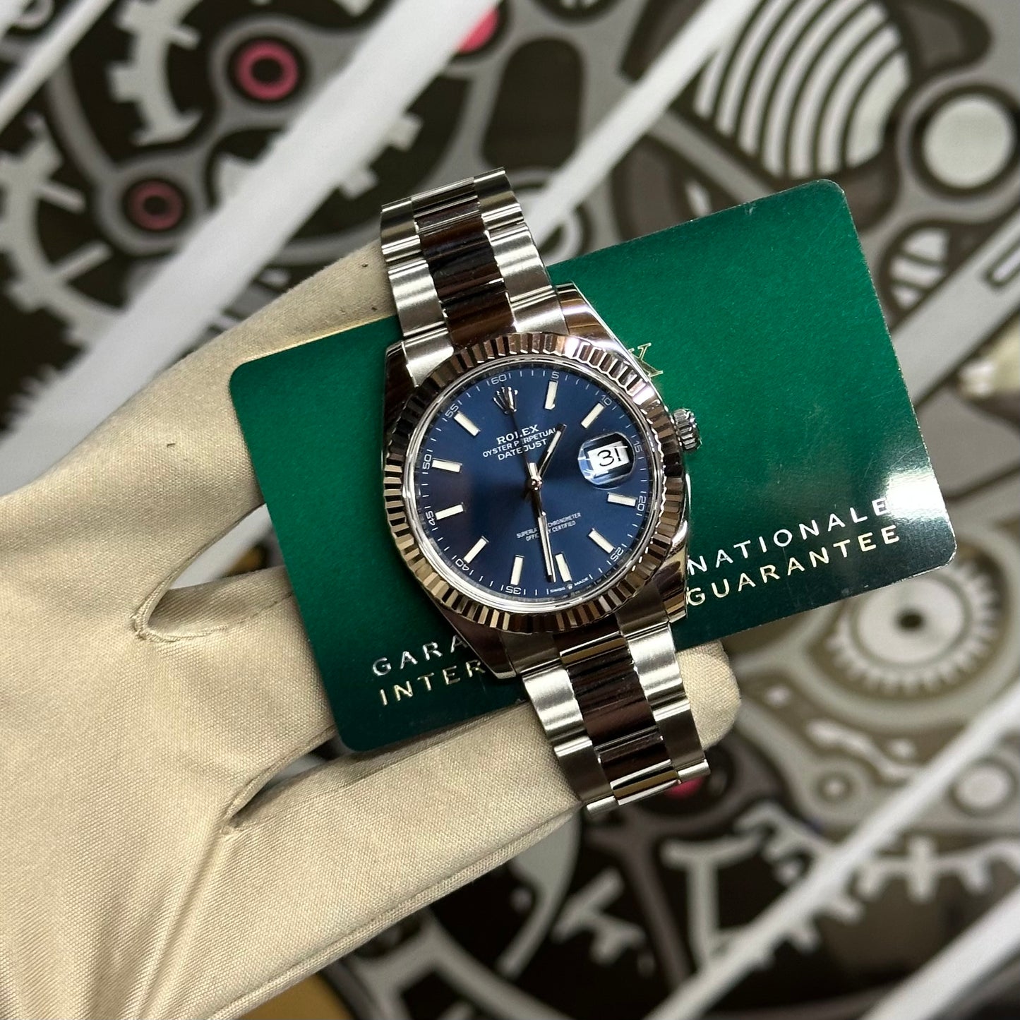 Rolex Datejust 41 Blue Stick Dial 126334
