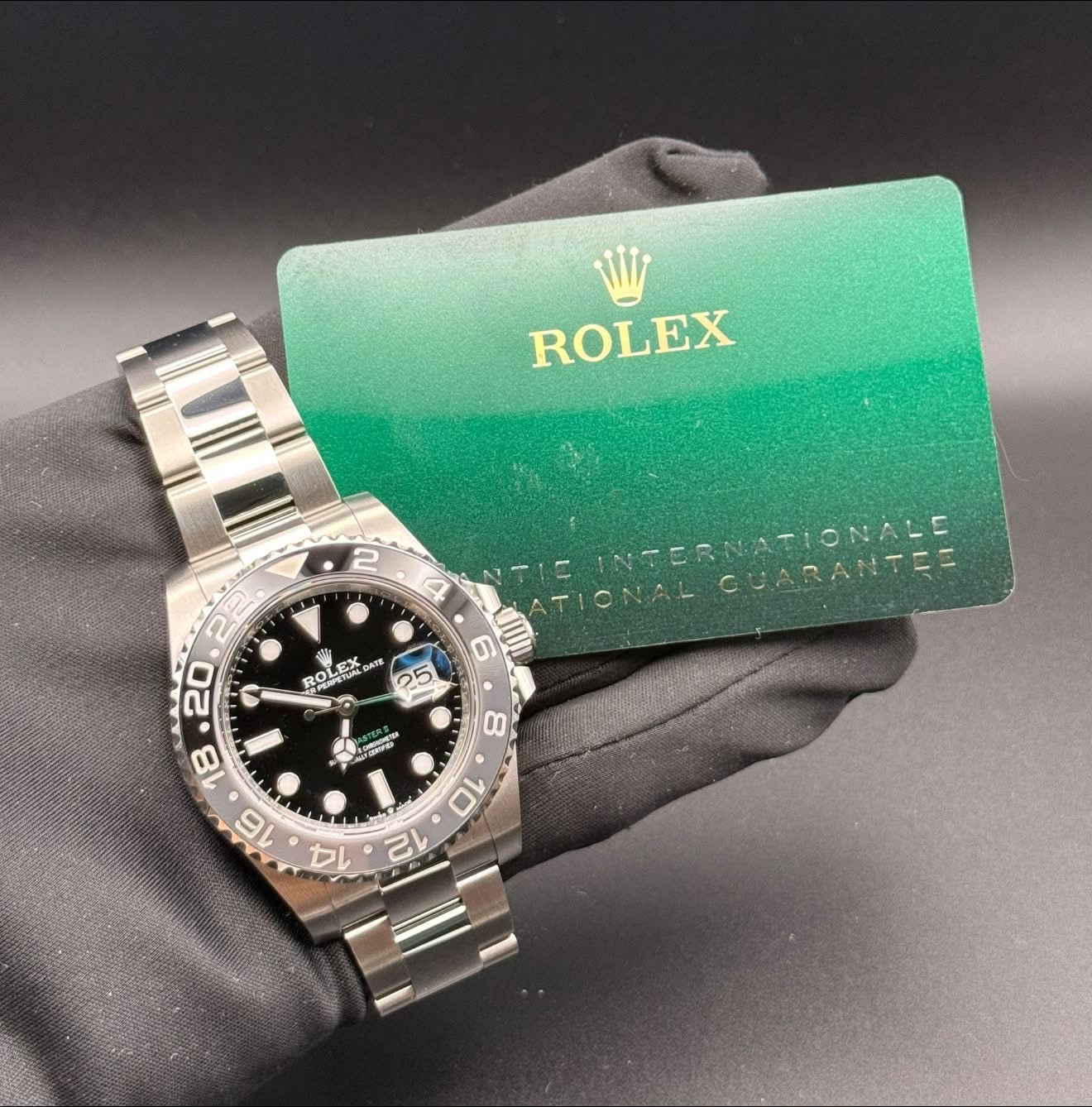 NEW Rolex GMT Master II Bruce Wayne 126710GRNR