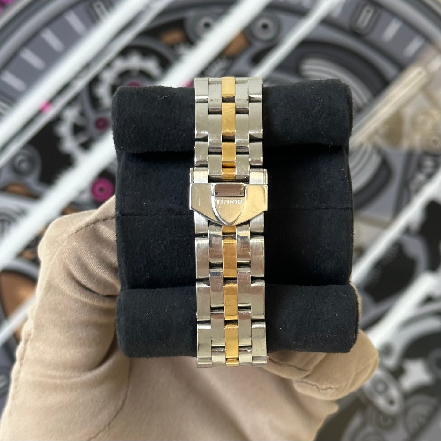 Tudor Glamour Date Gold Dial 55003