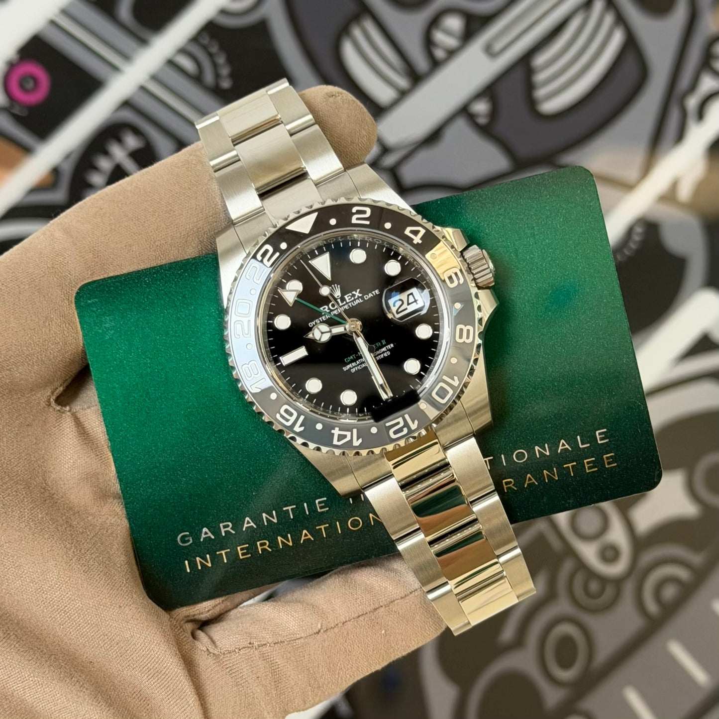 NEW Rolex Bruce Wayne GMT 126710GRNR