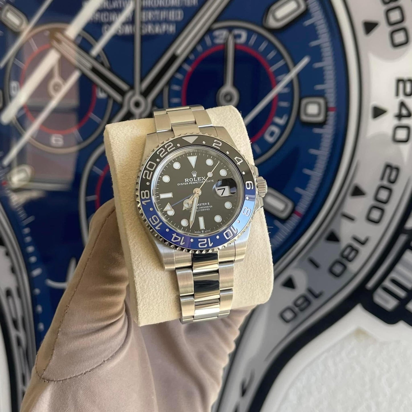 NEW Rolex GMT Batman 126710BLNR