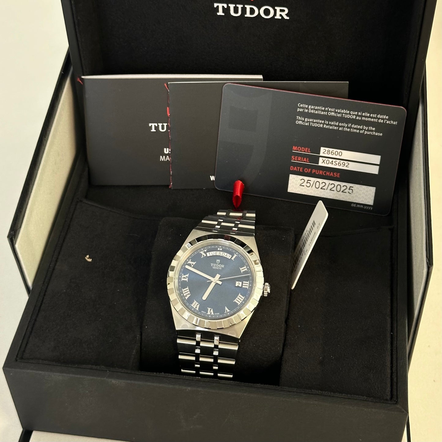 NEW Tudor Royal Blue Dial 28600