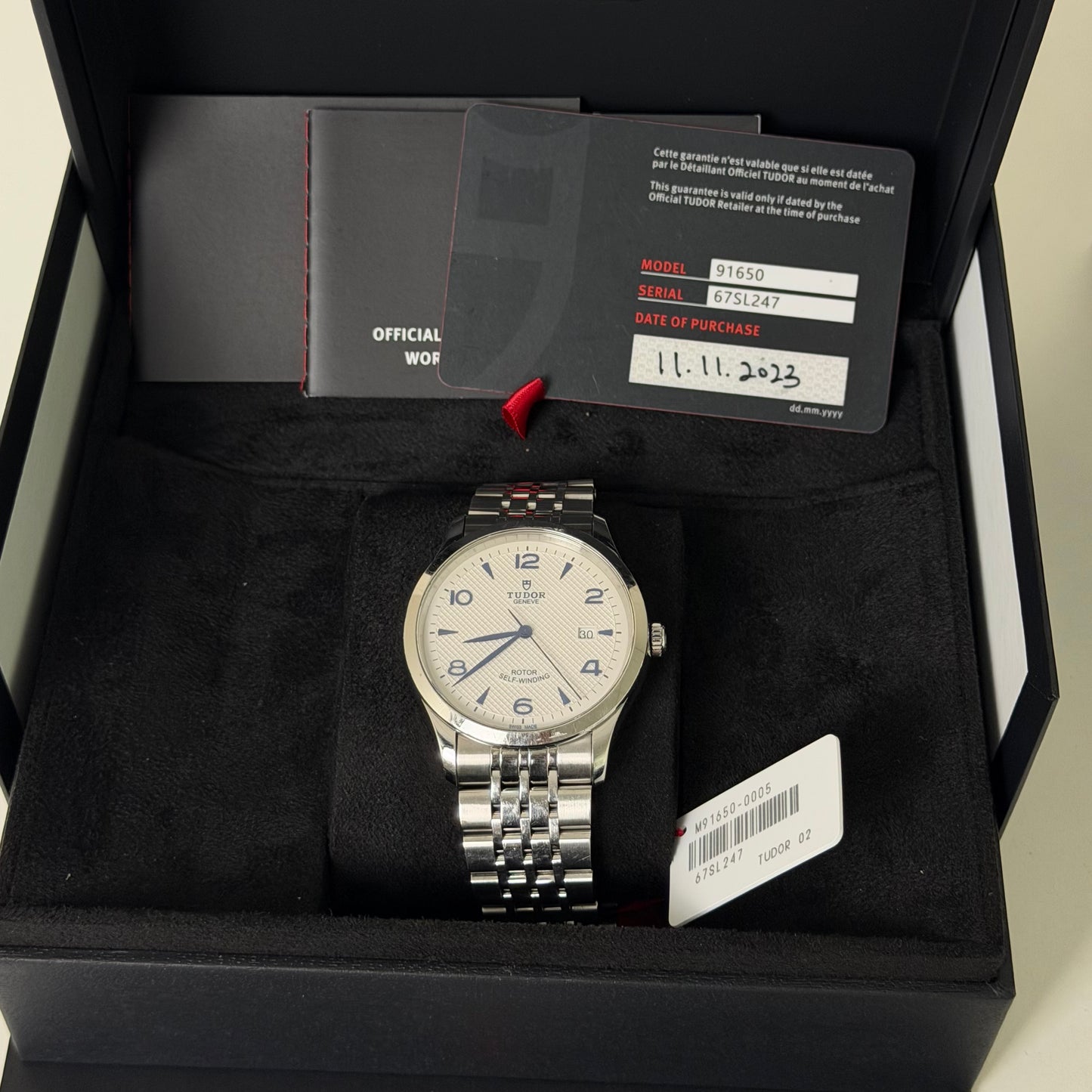 Tudor 1926 White Blue Dial 91650