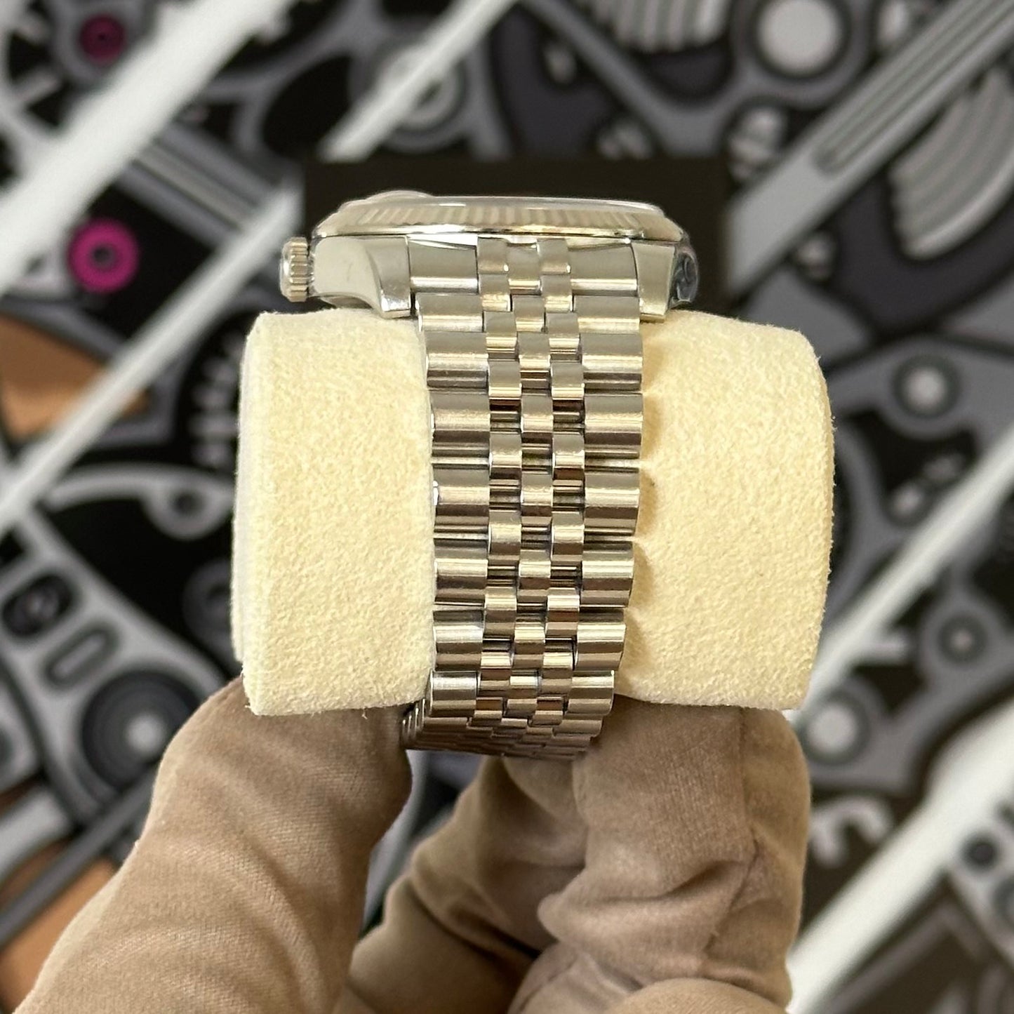 Rolex Datejust 36 White Roman Fluted Jubilee 116234