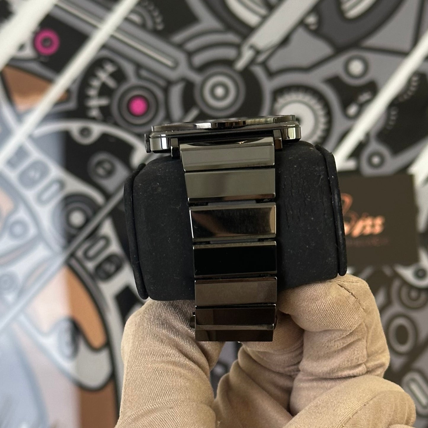 Bell & Ross S Phantom Quartz Ceramic Black Diamond BRS-98-PBCD-00908