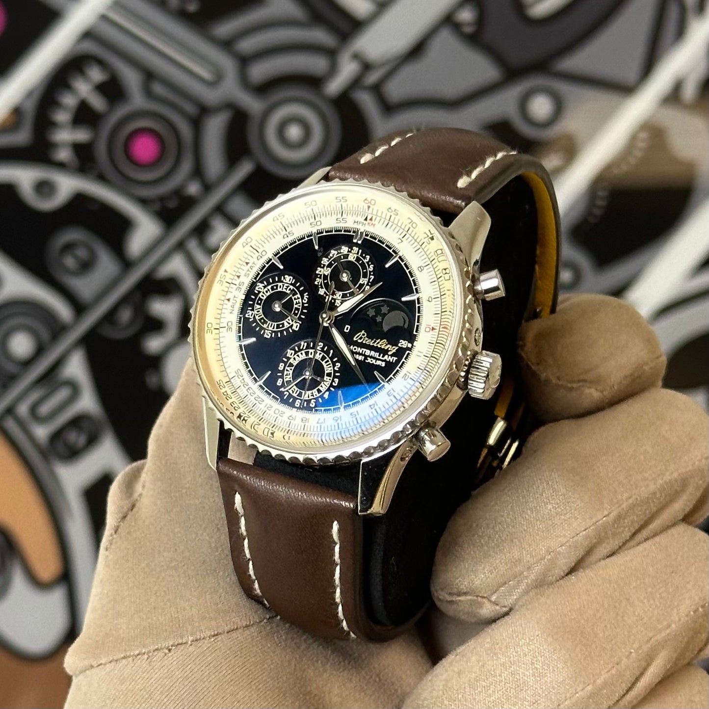 Breitling Montbrillant Moonphase 1461 ref. A19030