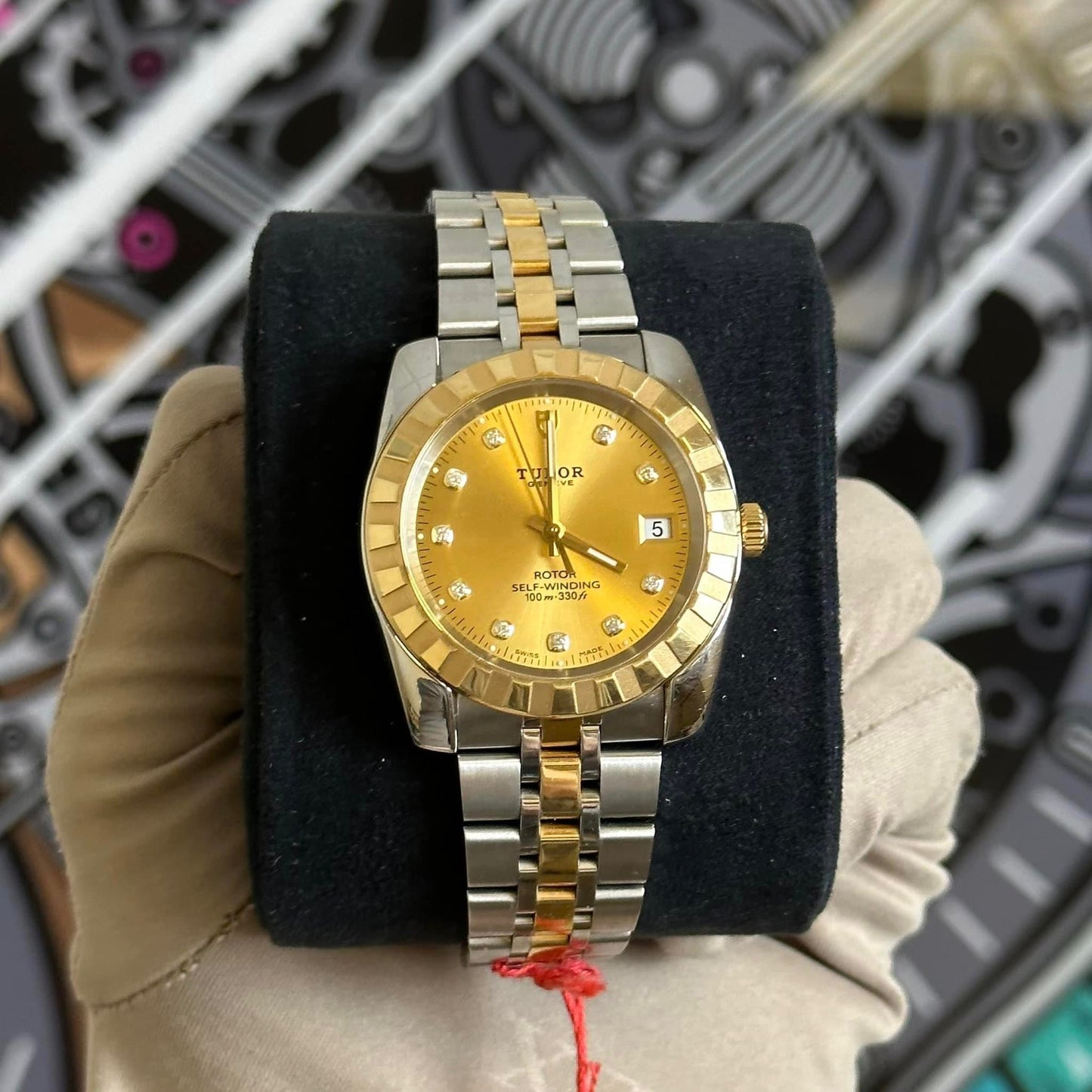 Tudor Classic Gold Diamond Dial 21013