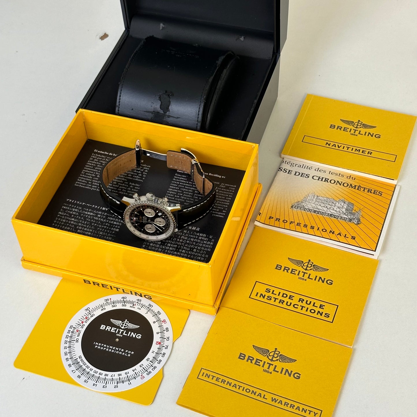 Breitling Navitimer Numeral Black Dial A23322