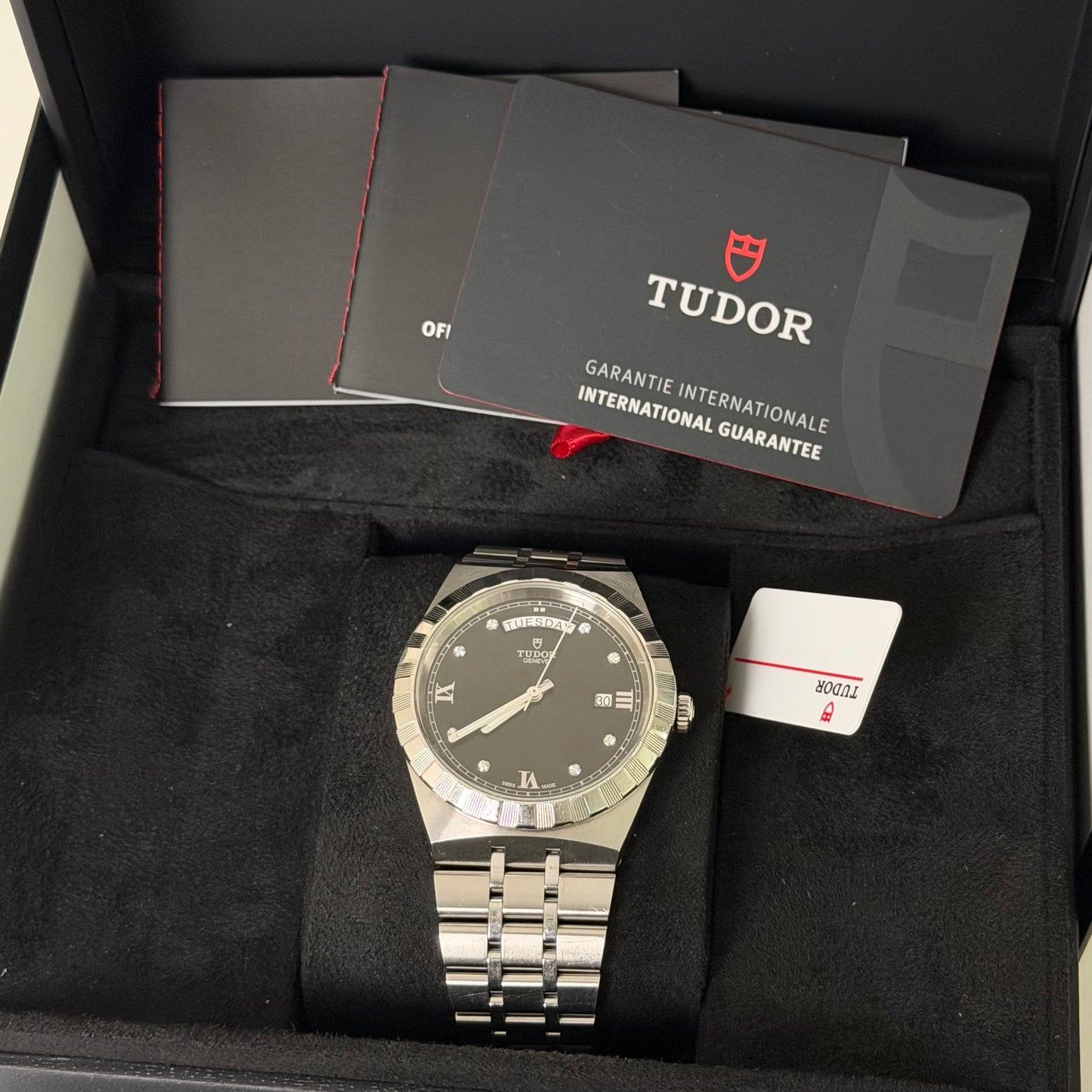 Tudor Royal Black Diamond Dial 28600