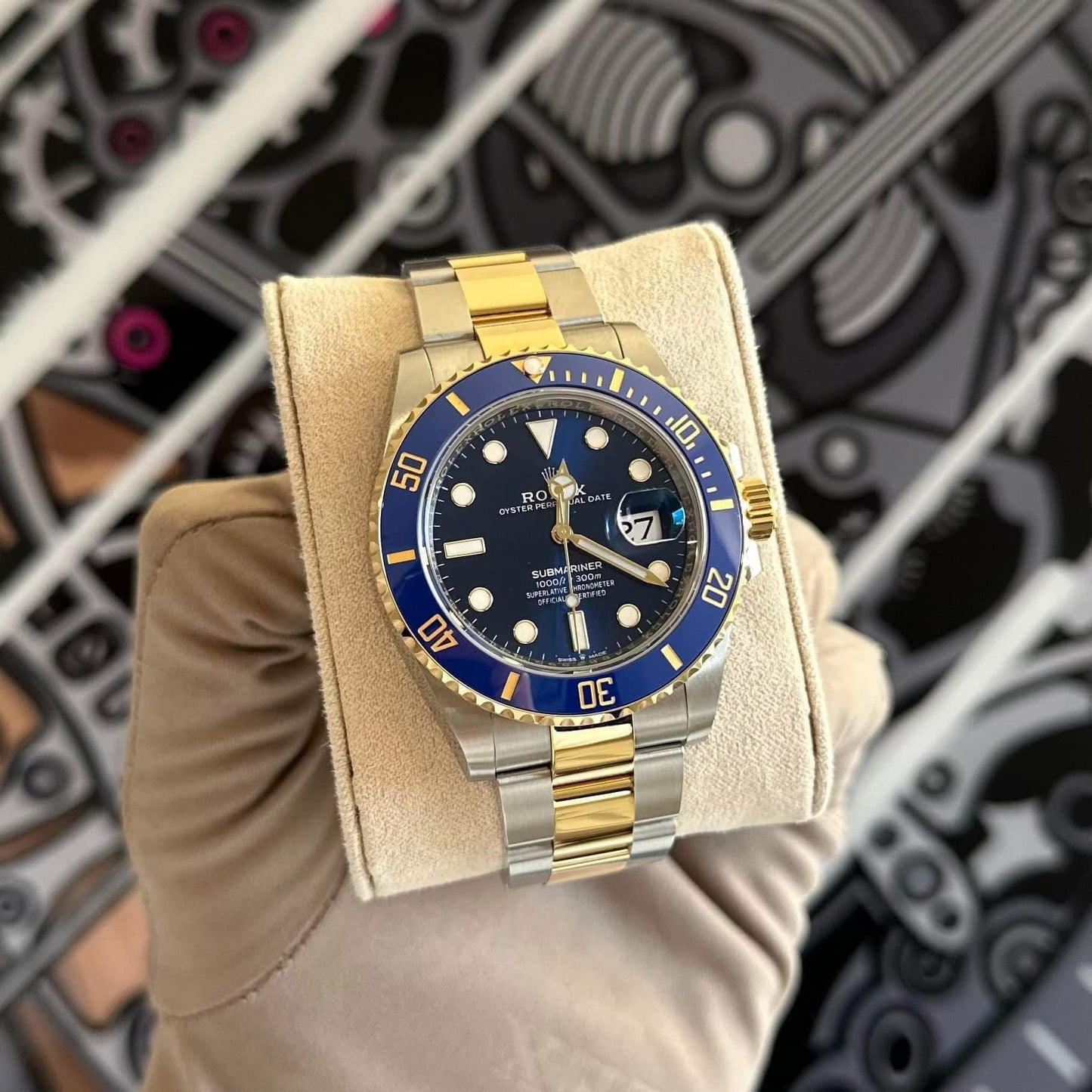 Rolex Submariner Two Tone Blue Bluesy 126613LB