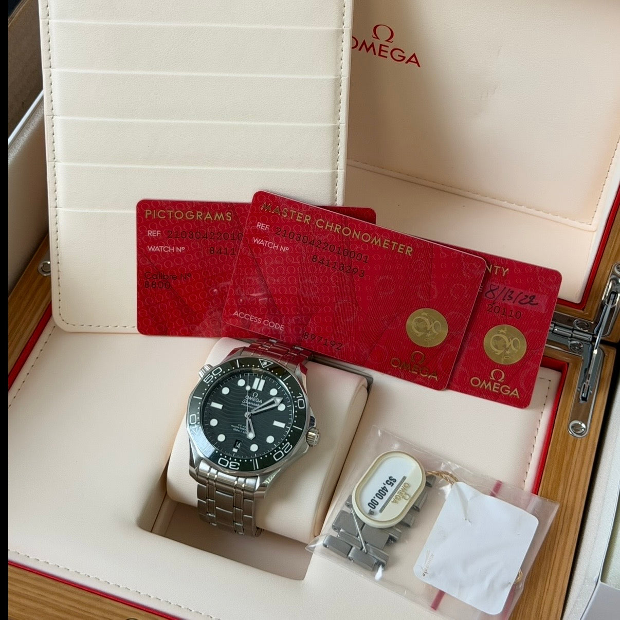 Omega Seamaster Green Dial 210.30.42.20.10.001