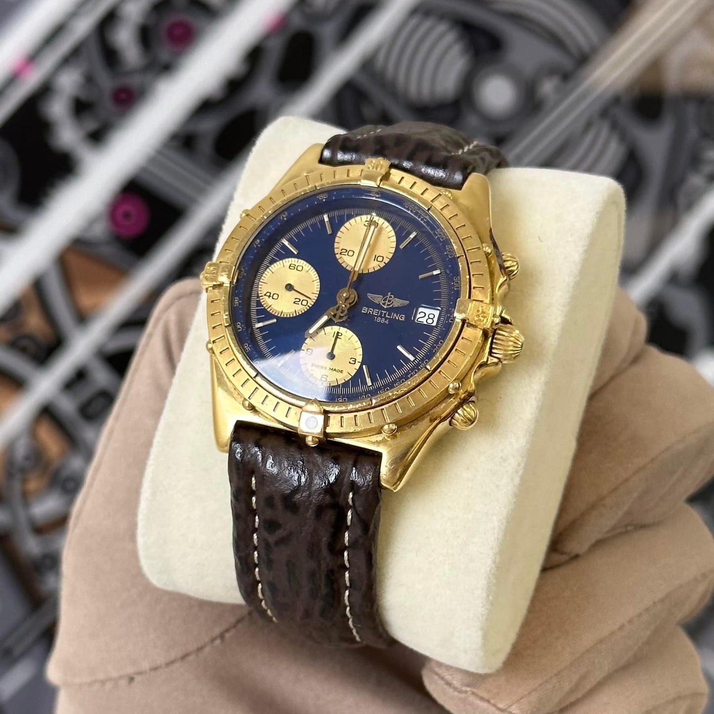 Breitling Chronomat 18K Yellow Gold