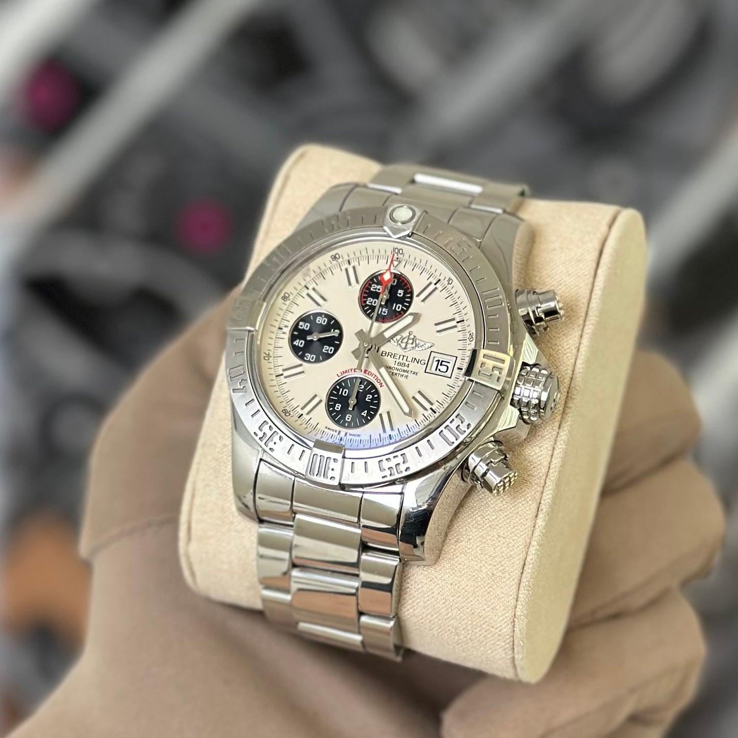 Breitling Avenger II White Dial A13381