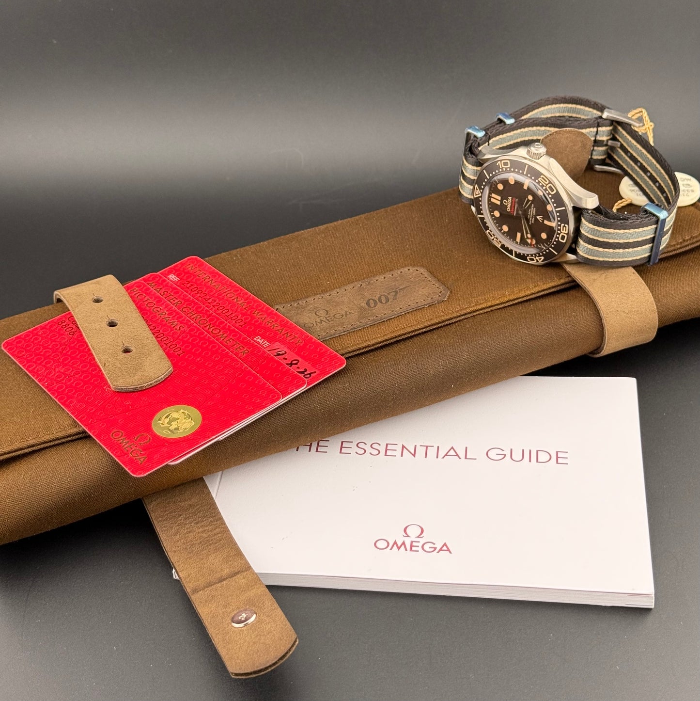 NEW Omega Seamaster 007 No Time To Die NATO 210.92.42.20.01.001