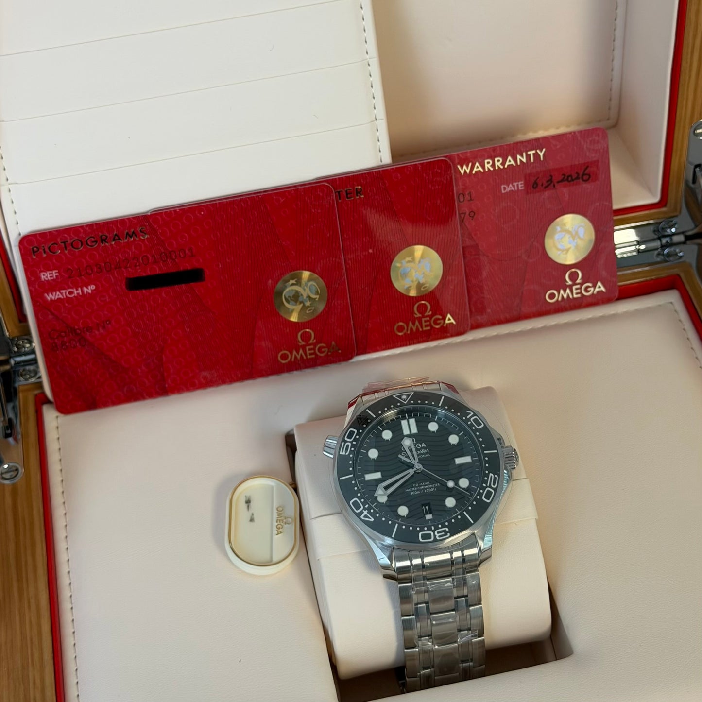 NEW Omega Seamaster Green Dial 210.30.42.20.10.001
