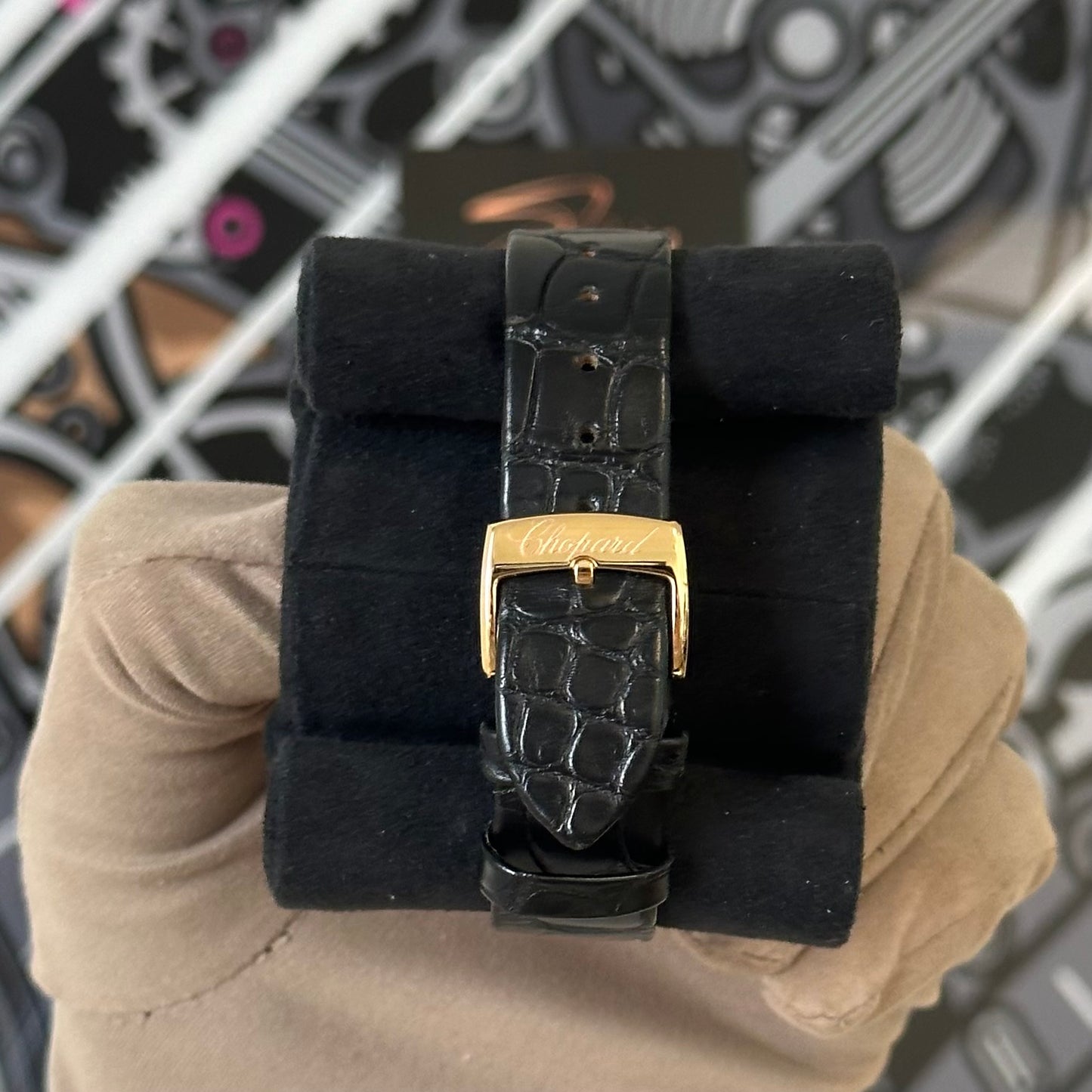 NEW Chopard Ice Cube 18K Rose Gold 124015-5001