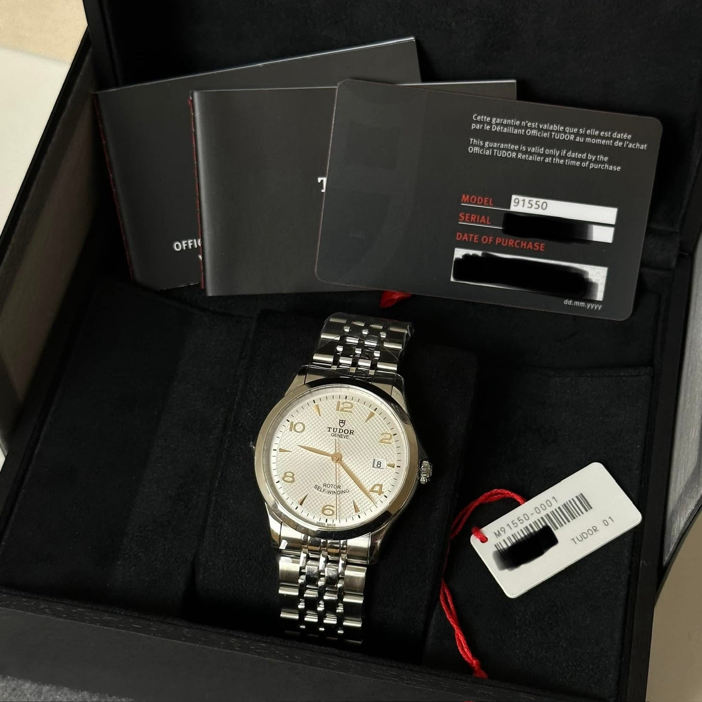 NEW Tudor 1926 White Dial Gold Marker 91550