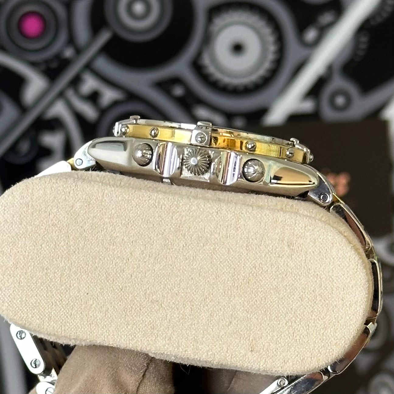 Breitling Chronomat Steel 18K Yellow Gold D13048