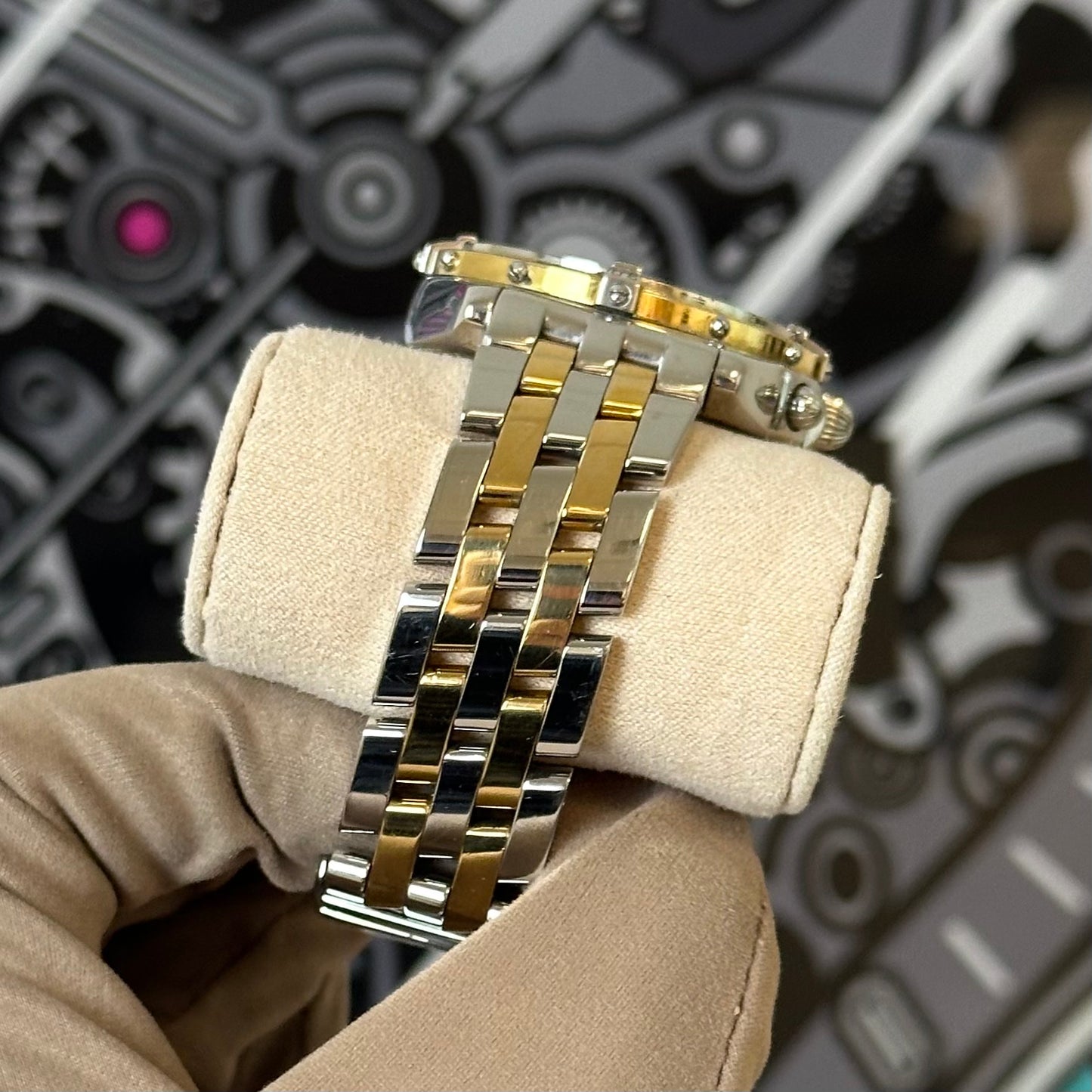 Breitling Chronomat Steel 18K Yellow Gold D13048