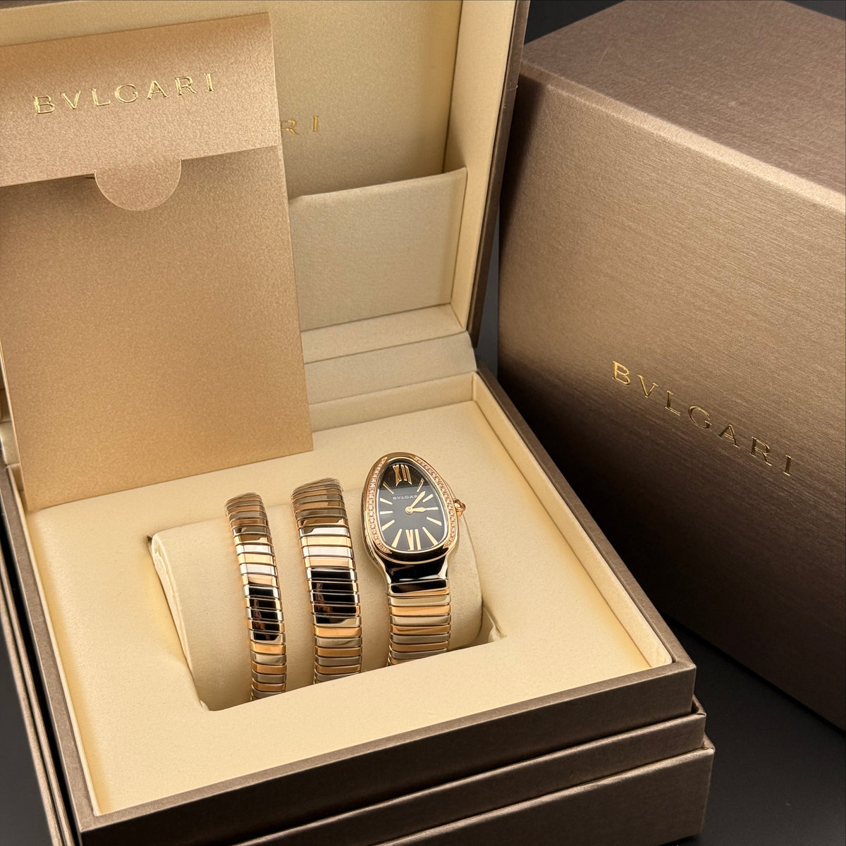NEW Bvlgari Serpenti Tubogas 18k Rose Gold 102099