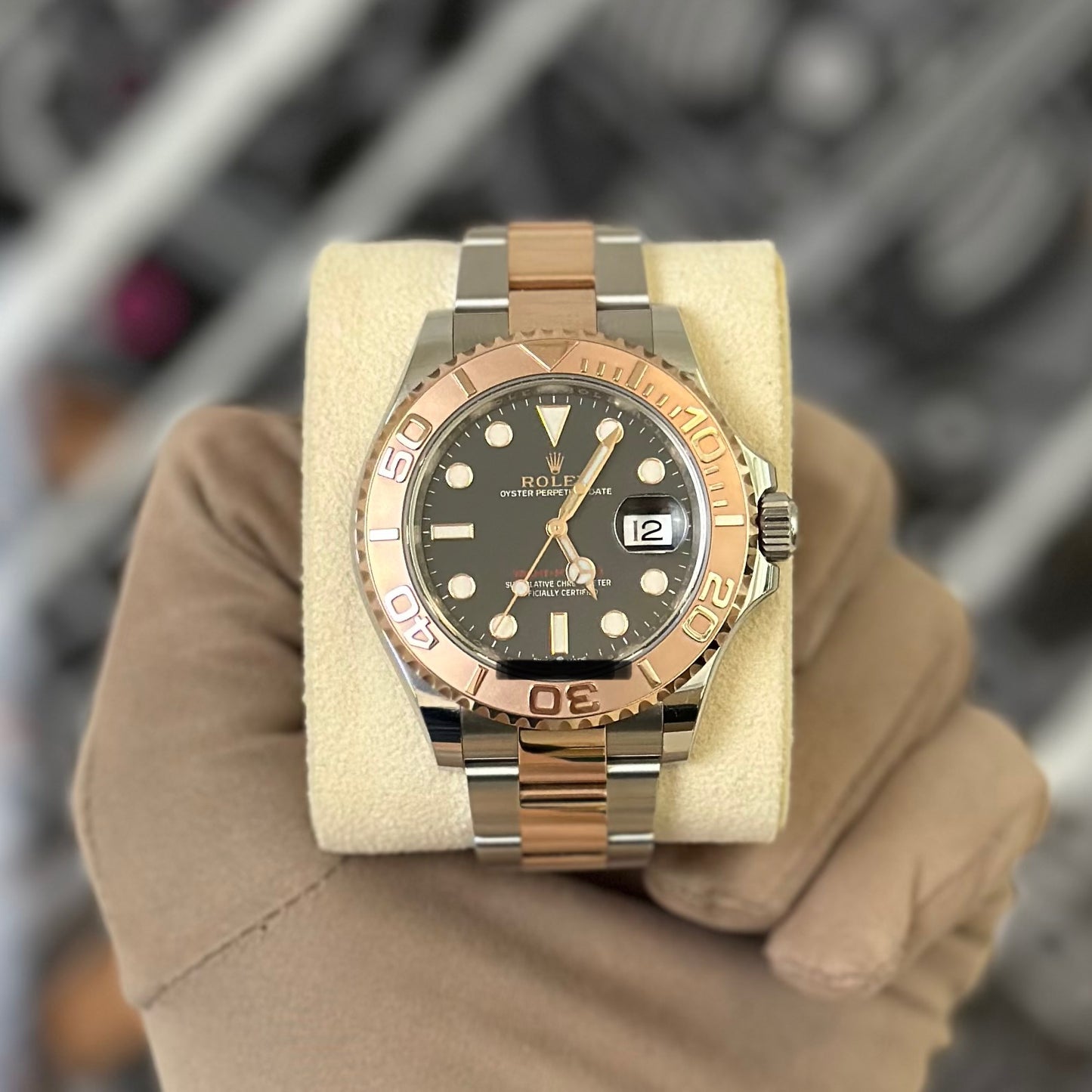 Rolex Yachtmaster Two Tone Black Dial 126621