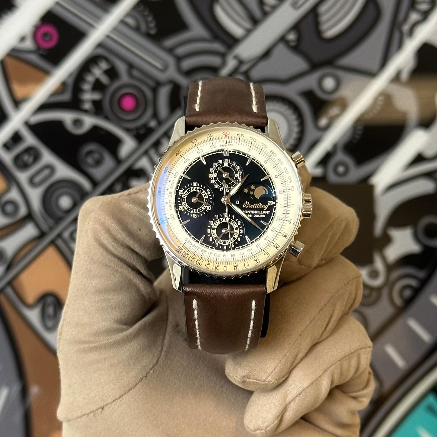 Breitling Montbrillant Moonphase 1461 ref. A19030