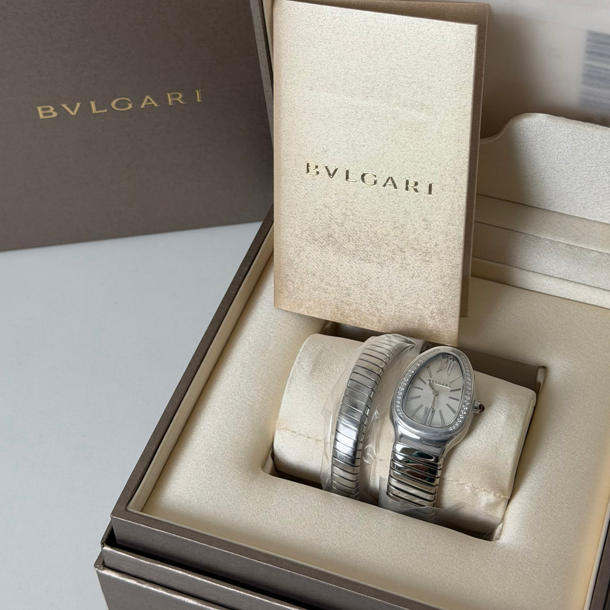 NEW Bvlgari Serpenti Tubogas Steel 101827