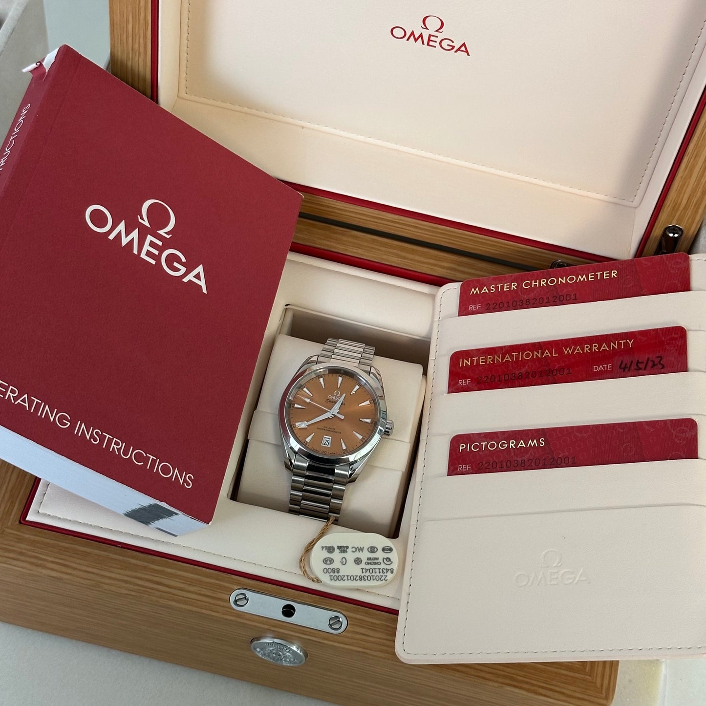 Omega Seamaster Aqua Terra Orange Dial 220.10.38.20.12.001