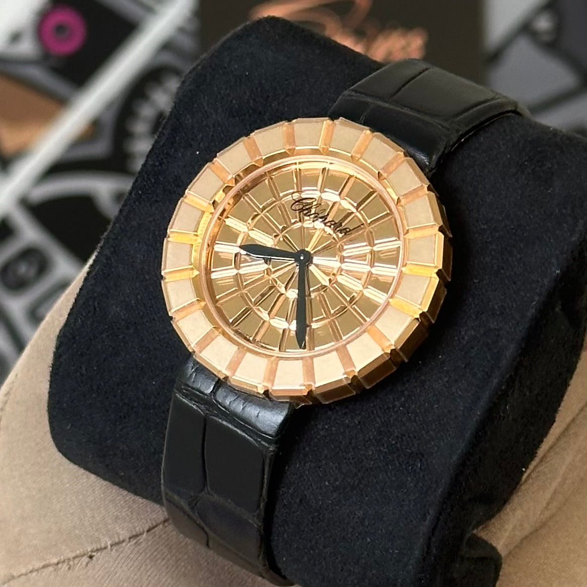 NEW Chopard Ice Cube 18K Rose Gold 124015-5001