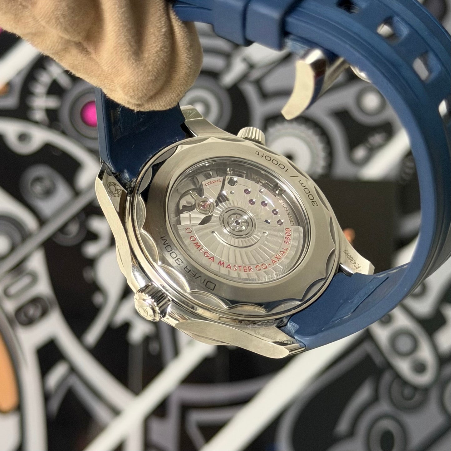Omega Seamaster Blue Rubber Model 210.32.42.20.03.001