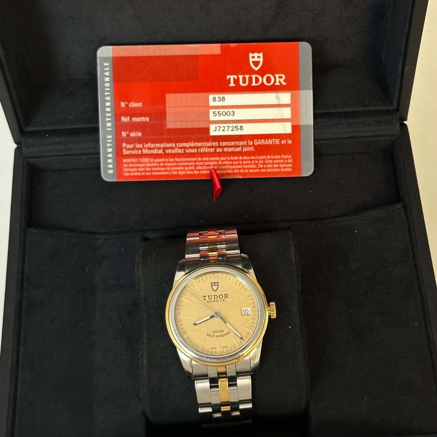 Tudor Glamour Date Gold Dial 55003