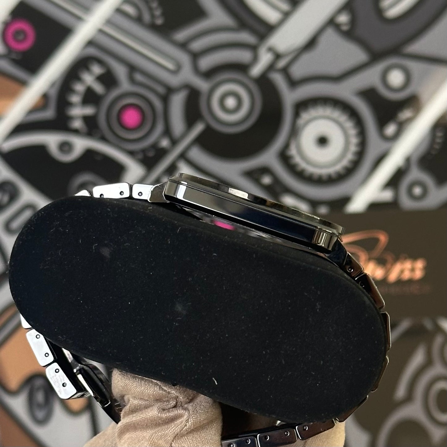 Bell & Ross S Phantom Quartz Ceramic Black Diamond BRS-98-PBCD-00908