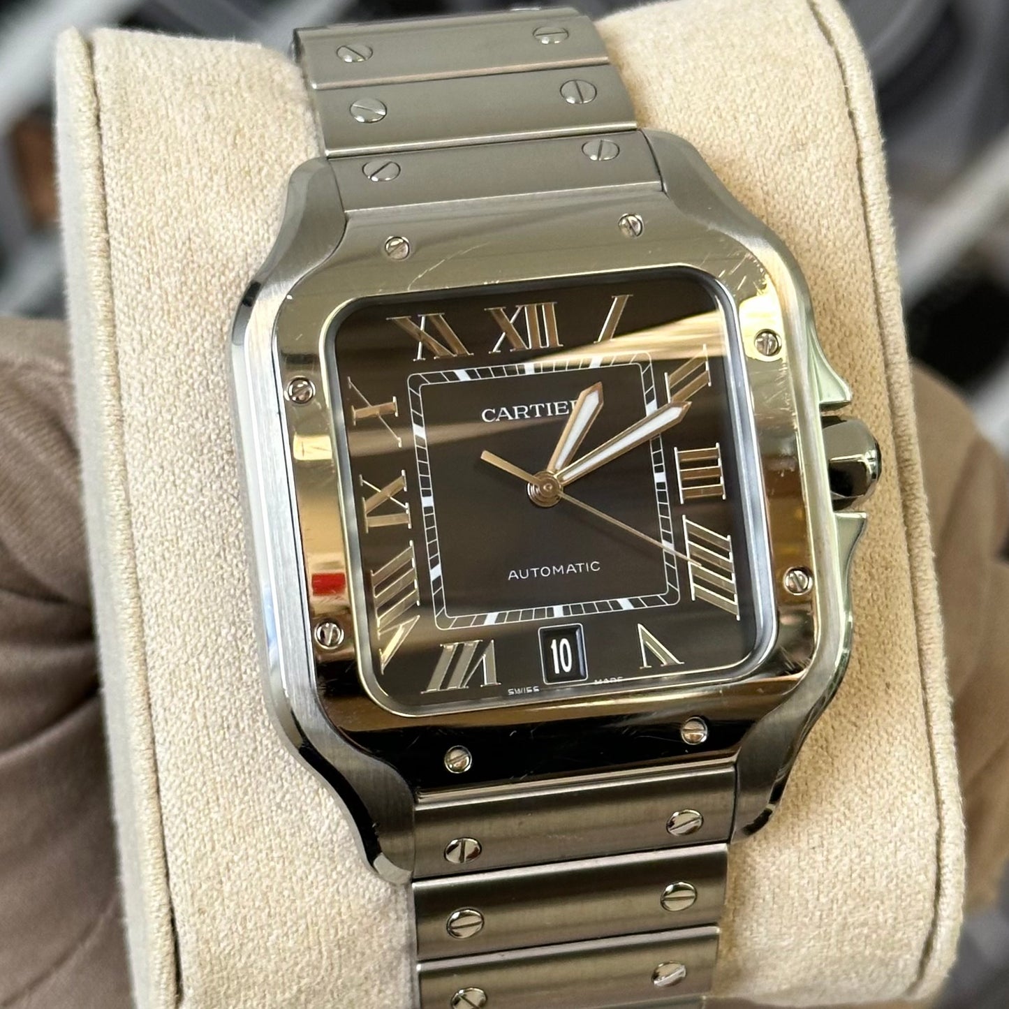 Cartier Santos Large Blue Dial WSSA0030