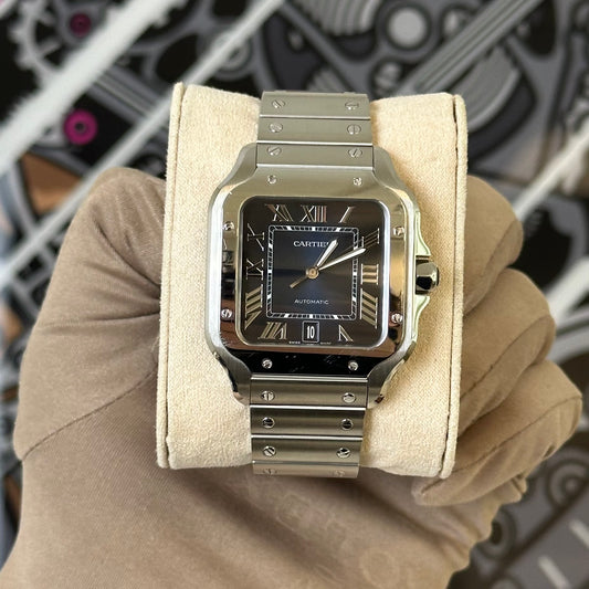 Cartier Santos Large Blue Dial WSSA0030