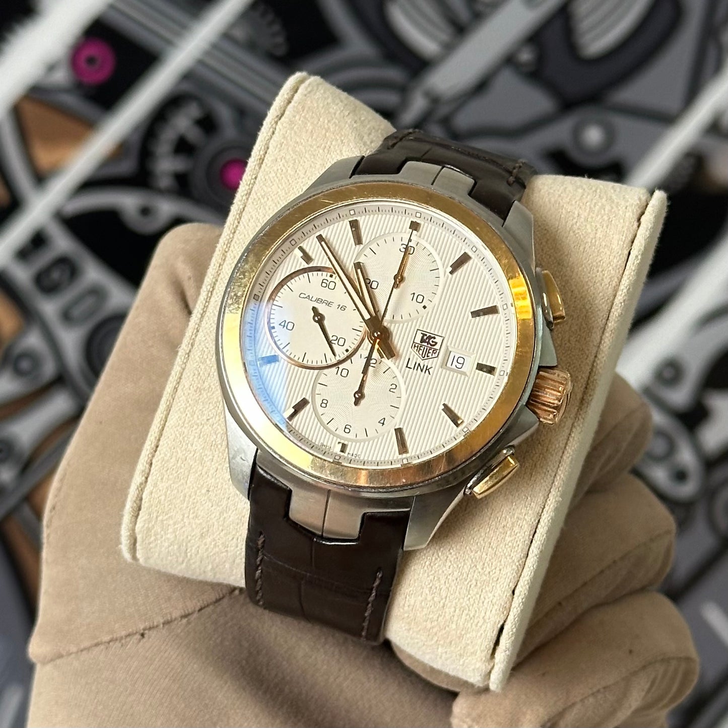 Tag Link Rose Gold Chronograph CAT2050