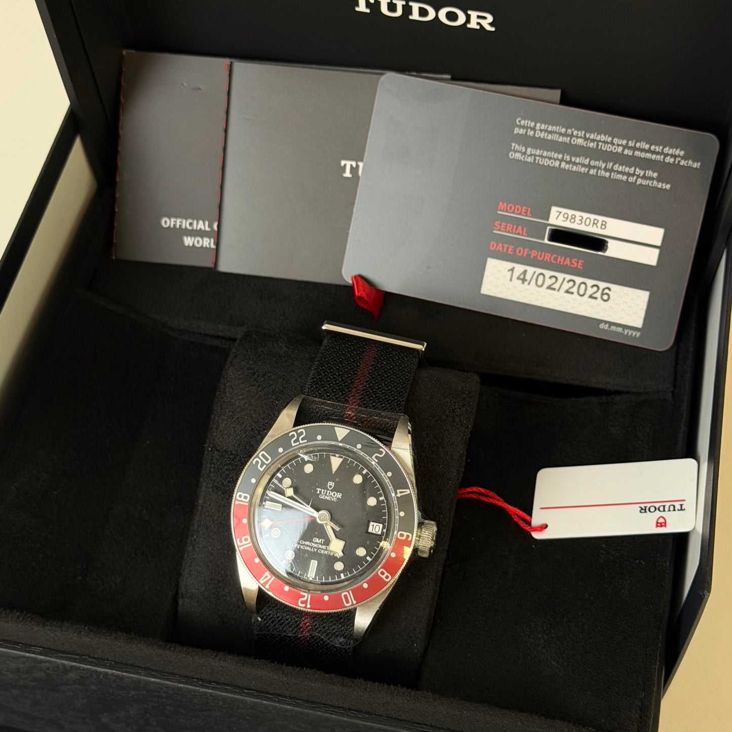 NEW Tudor Black Bay GMT Nato 79830RB