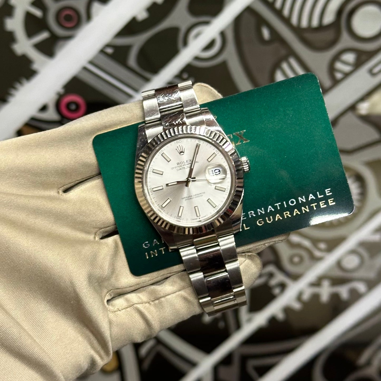 Rolex Datejust 41 Silver Stick 126334