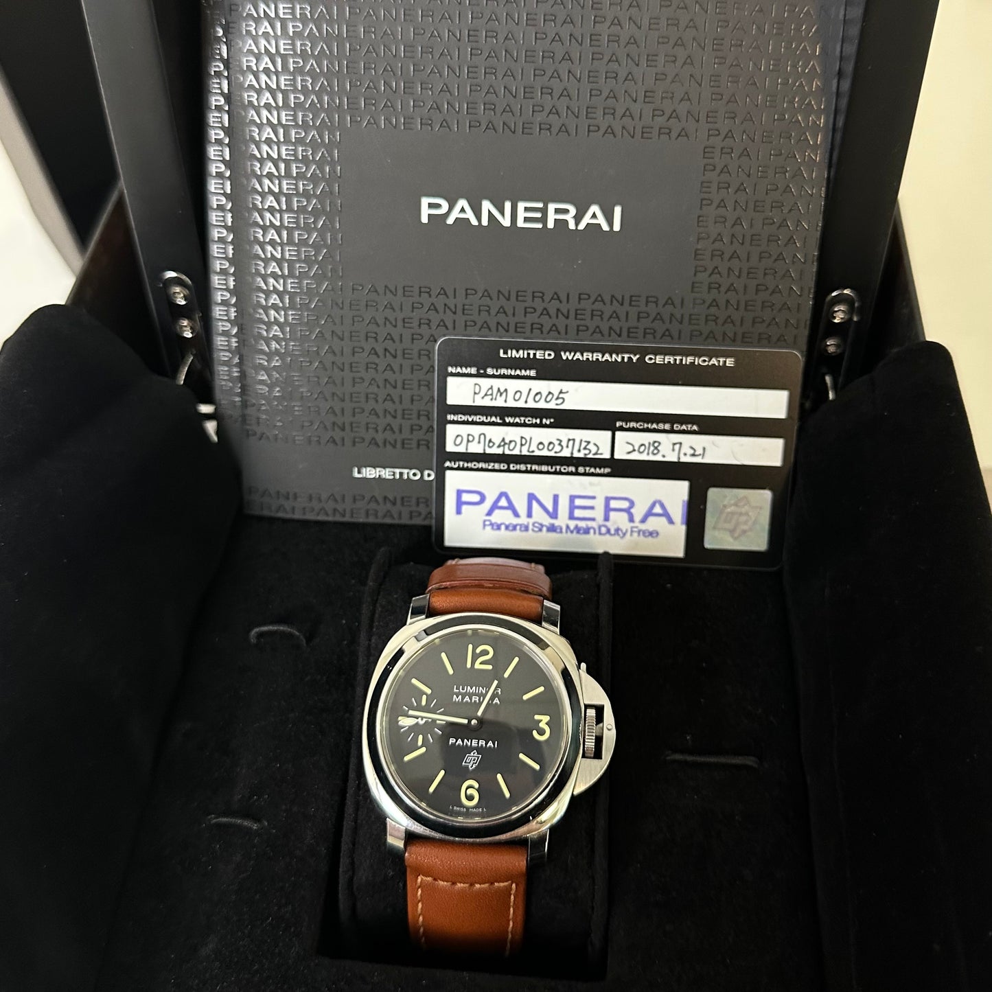 Panerai Luminor Marina Logo PAM01005