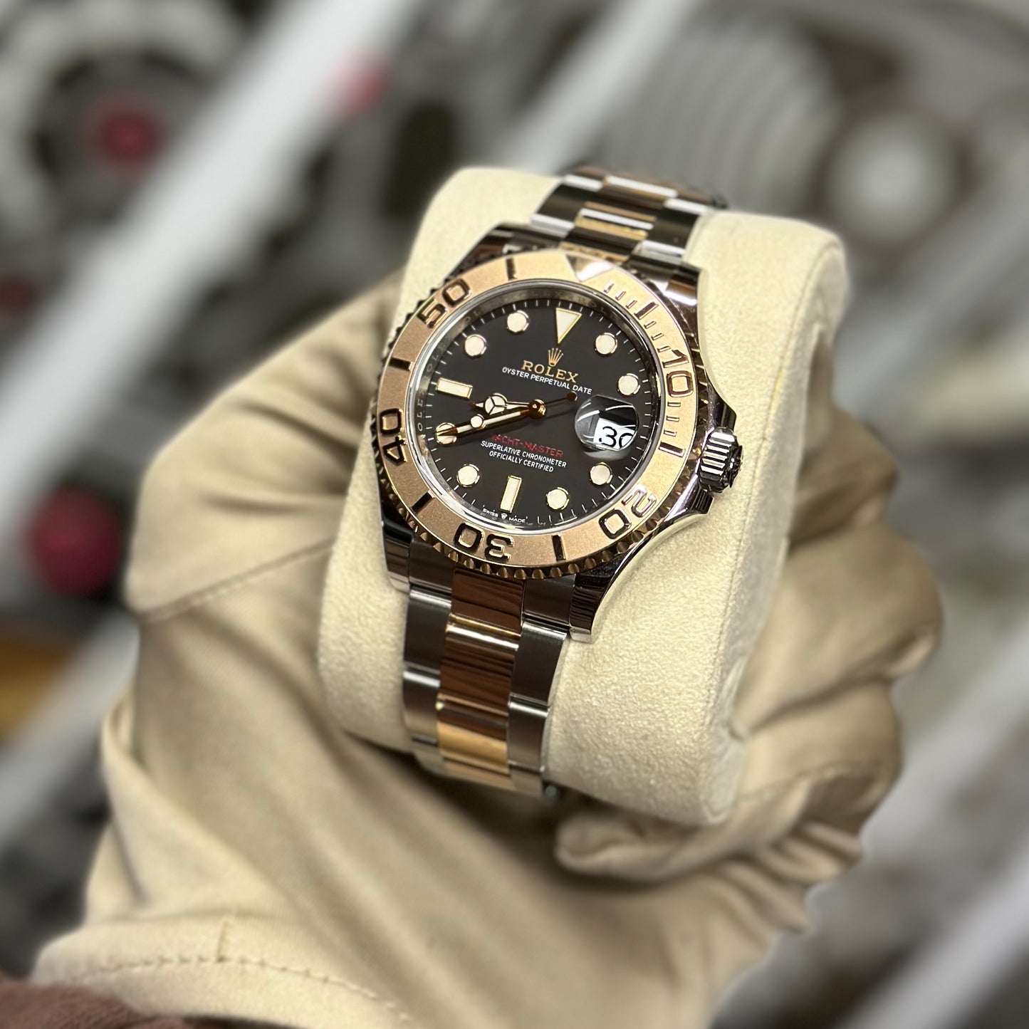 Rolex Yachtmaster Two Tone Black Dial 126621