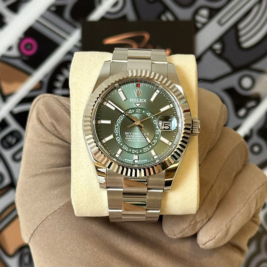 NEW Rolex SkyDweller Oyster Green Dial 336934