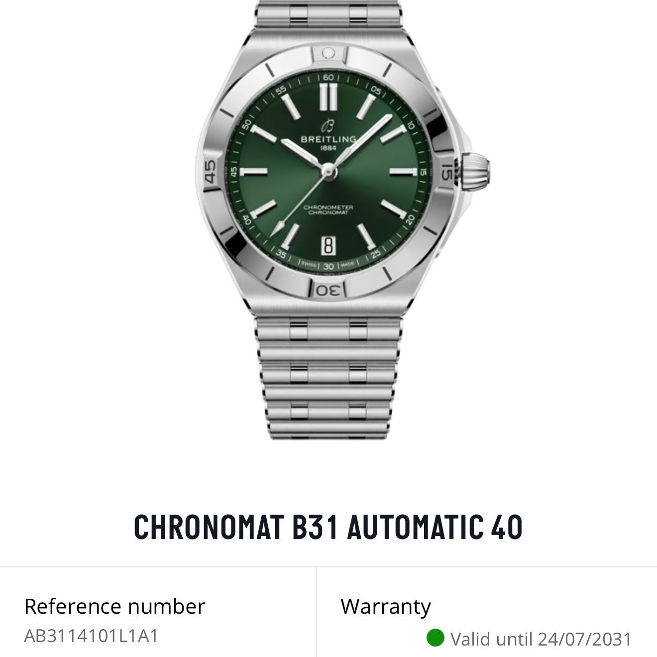 NEW Breitling Chronomat B31 Automatic 40mm AB3114101L1A1