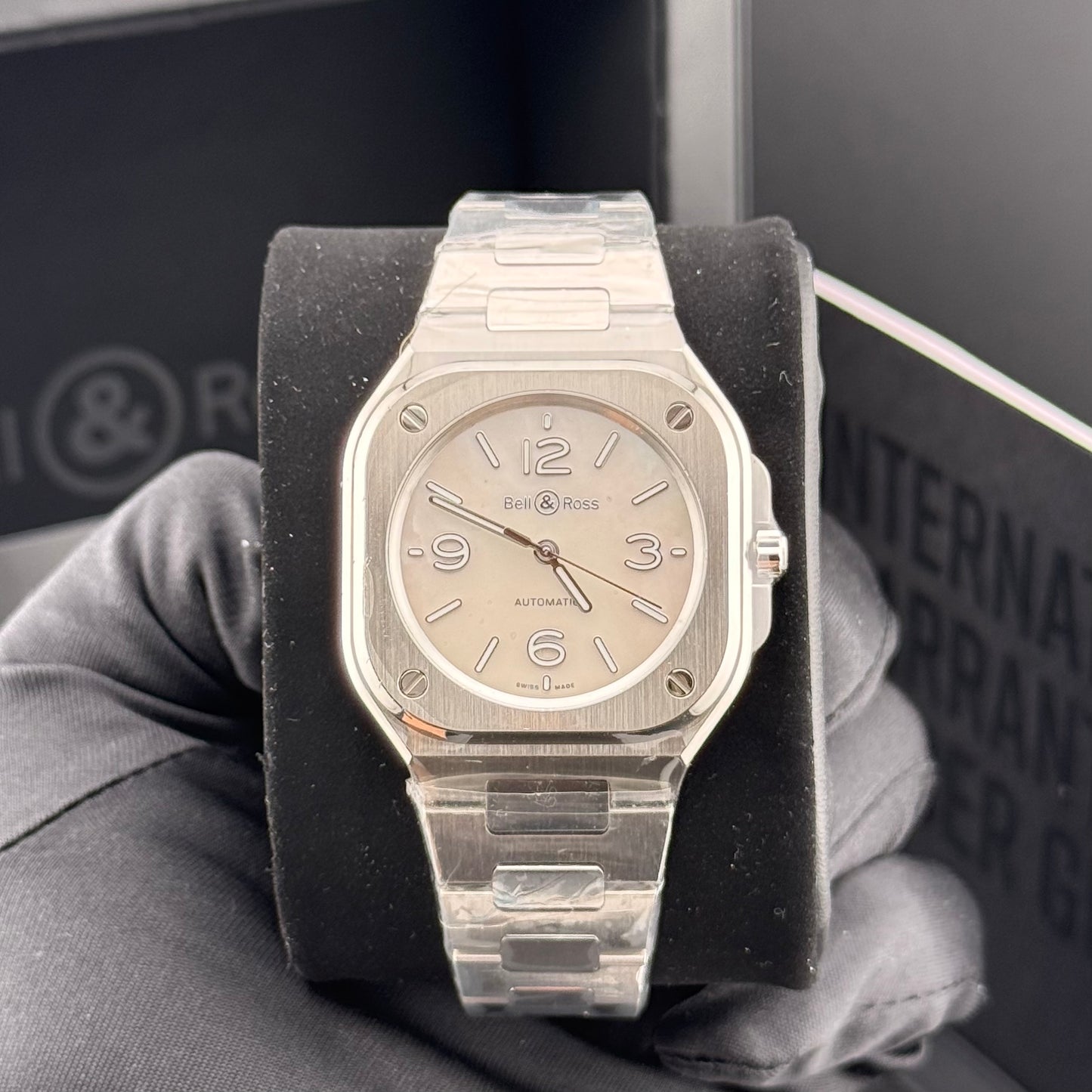 NEW Bell & Ross BR-05 Mother of Pearl Steel 36mm BR05A-S-MP-ST/SST