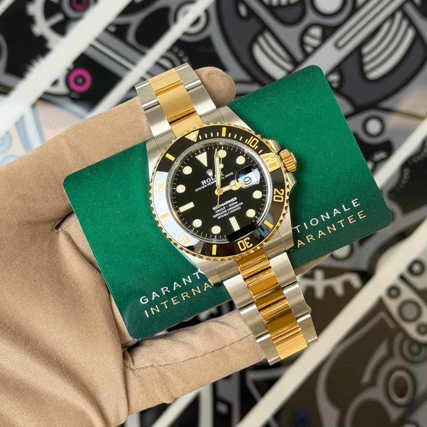 Rolex Submariner Two Tone Black 126613LN