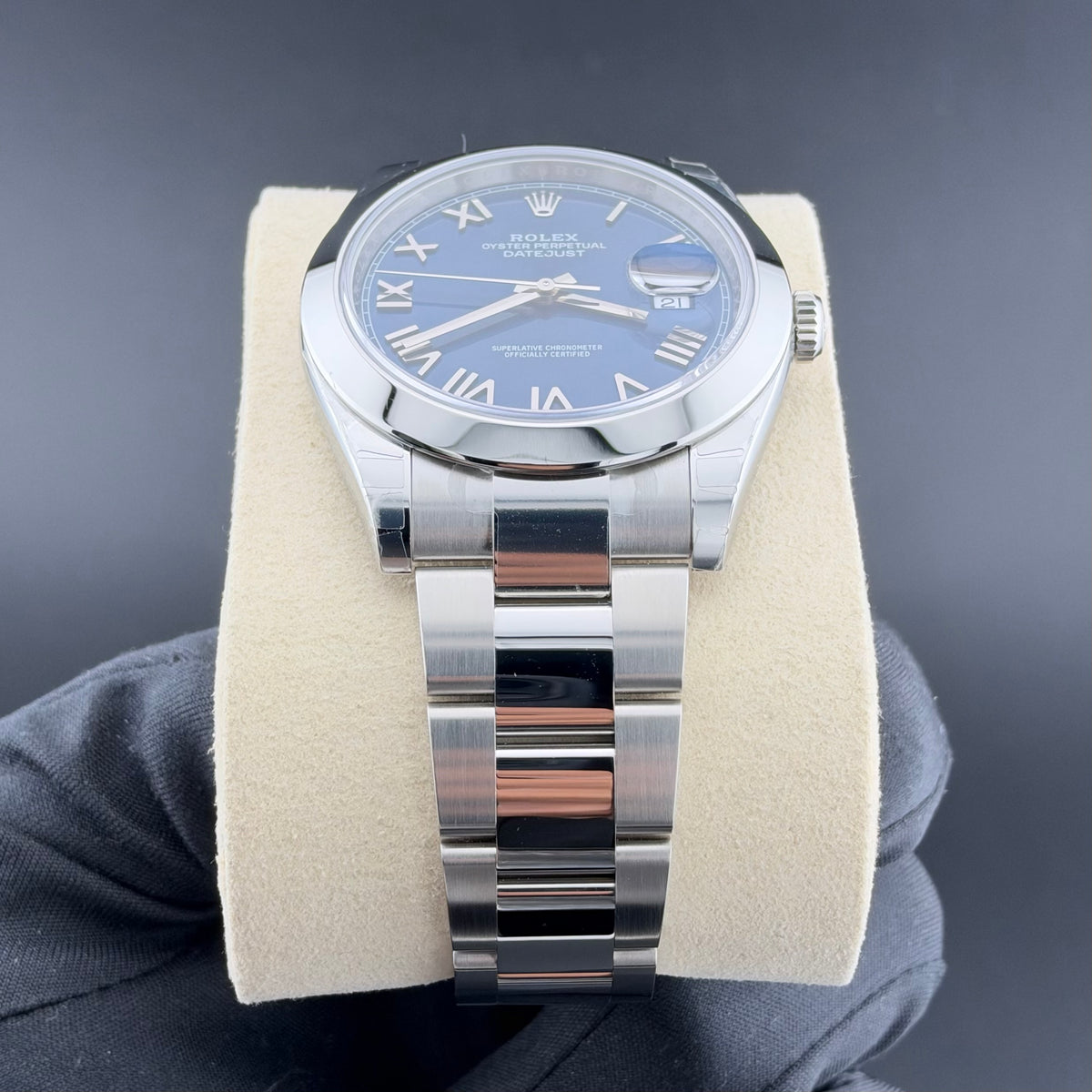 NEW Rolex Datejust 41 Azzurro Blue Roman 126300