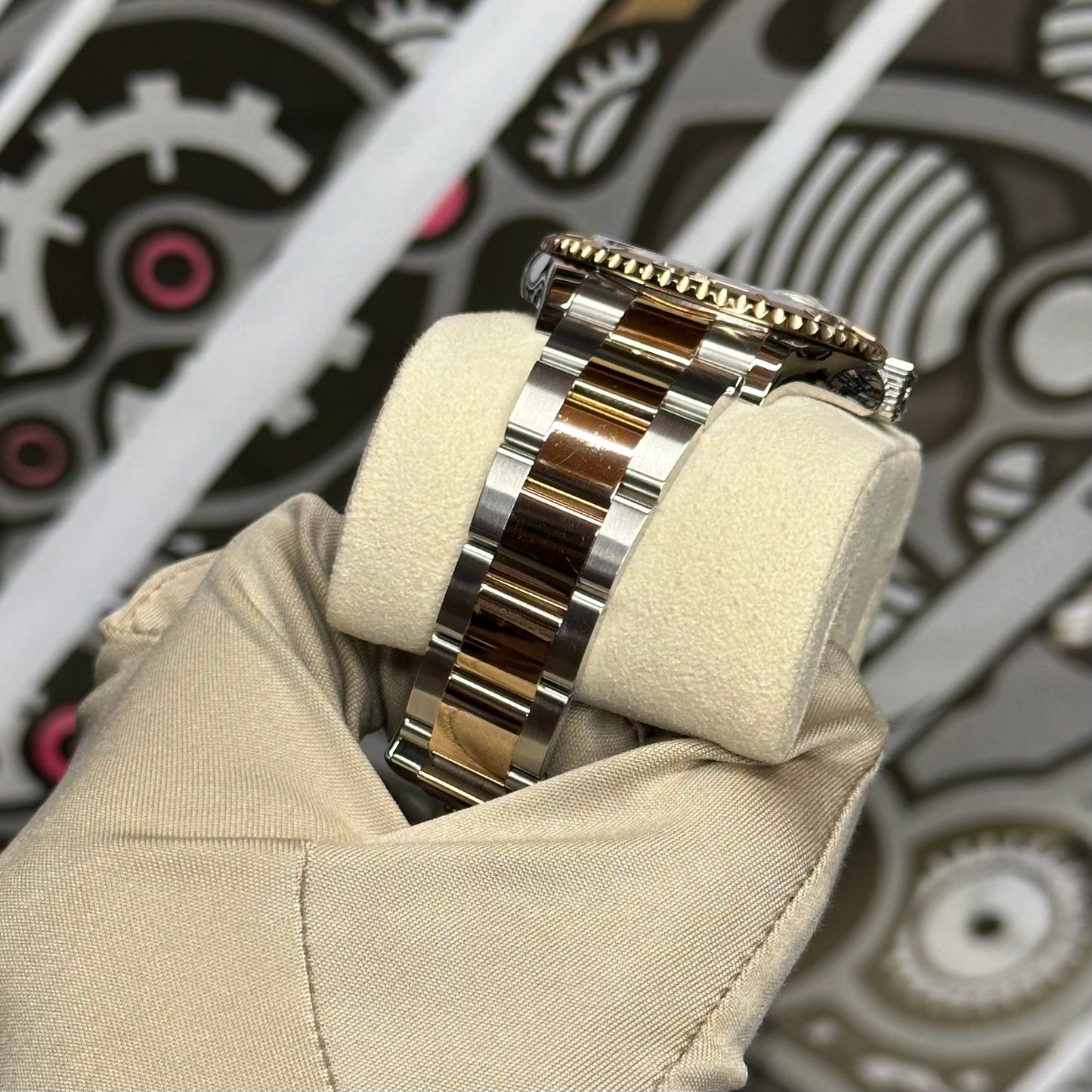 Rolex Yachtmaster Two Tone Black Dial 126621